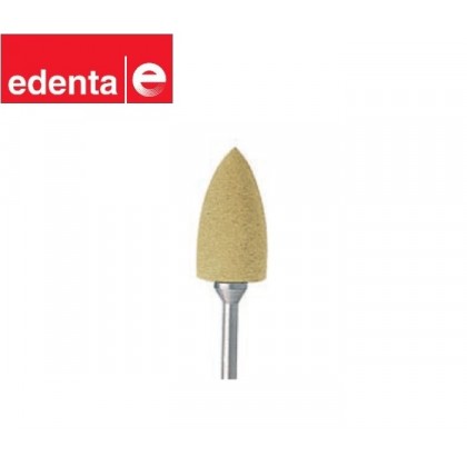 Edenta Exa Technique Acrylic Polisher - Fine Yellow - Mounted - 6 Pack